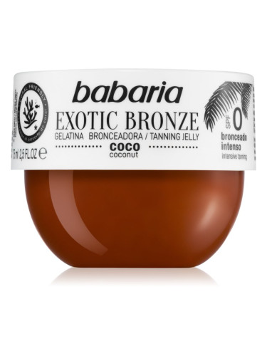 Babaria Tanning Jelly Exotic Bronze гел за тяло за интензивен загар 75 мл.