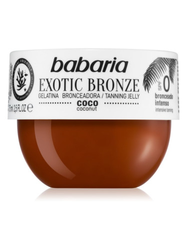 Babaria Tanning Jelly Exotic Bronze гел за тяло за ускоряване на тена 75 мл.