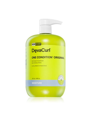 DevaCurl One Condition® Original хидратиращ балсам за чуплива и къдрава коса 946 мл.