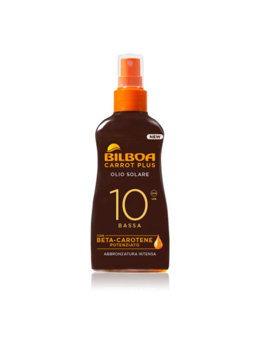 Bilboa Carrot Plus слънцезащитно олио за лице и тяло SPF 10 200 мл.