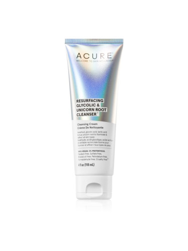 ACURE Resurfacing Glycolic & Unicorn Root почистващ крем за лице 118 мл.
