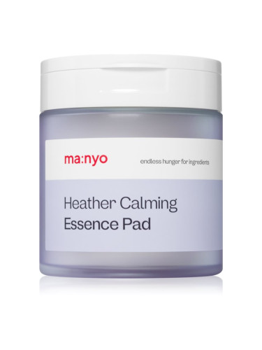 ma:nyo Heather Calming Essence Pad успокояващи възглавнички за чувствителна и суха кожа 60 бр.