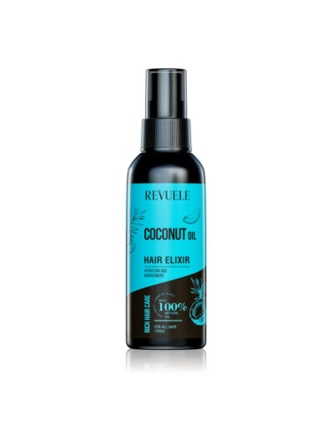 Revuele Coconut Oil Hair Elixir еликсир без отмиване за топлинно третиране на косата 120 мл.