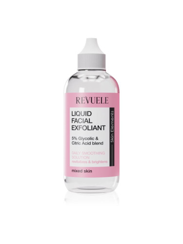 Revuele Liquid Facial Exfoliant 5% Glycolic + Citric Acid blend ексфолиращ и пилинг серум за смесена кожа 125 мл.