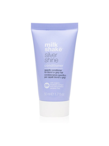 Milk Shake Silver Shine балсам за руса коса неутрализиращ жълтеникавите оттенъци 50 мл.