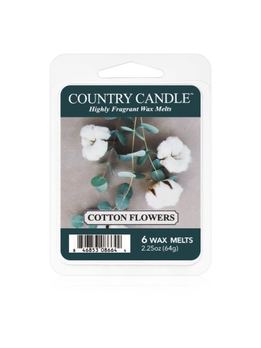Country Candle Cotton Flowers восък за арома-лампа 64 гр.