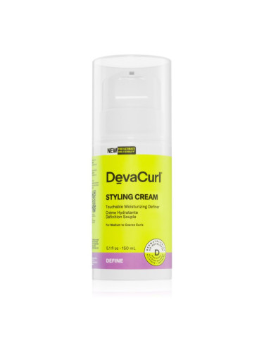 DevaCurl Styling Cream хидратиращ стилизиращ крем за чуплива и къдрава коса 150 мл.