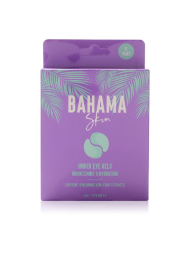 Bahama Skin Under Eyes Gels хидрогелова маска за зоната около очите за освежаване и хидратация 5x2 бр.