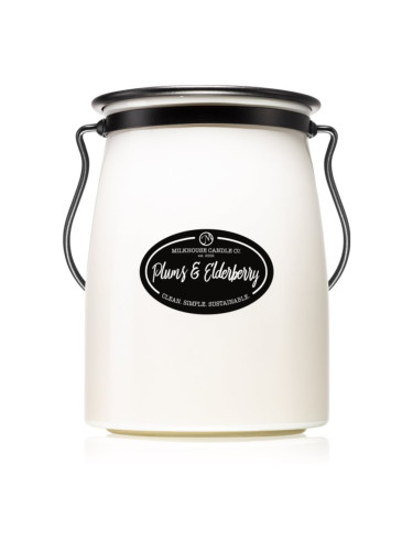 Milkhouse Candle Co. Creamery Plums & Elderberry ароматна свещ Butter Jar 624 гр.