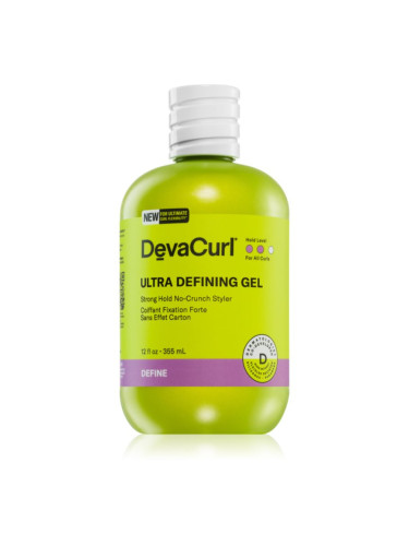 DevaCurl Ultra Defining Gel гел за коса за фиксиране и оформяне 355 мл.