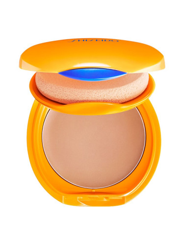 Shiseido Expert Sun Protector Tanning Compact Foundation SPF10 водоустойчив компактен грим пълнещ цвят Honey 12 гр.