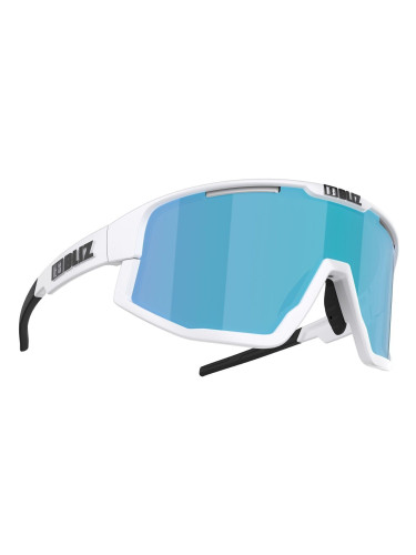 Bliz Matrix 52804-03 Shiny White/Smoke w Blue Multi Колоездене очила