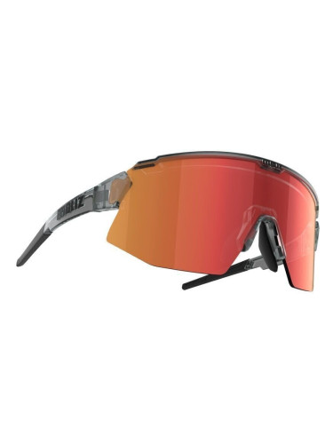 Bliz Breeze 52302-84 Transparent Dark Grey/Brown w Red Multi plus Spare Lens Orange Спортни очила