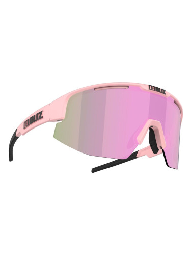 Bliz Breeze 52102-49 Matt Powder Pink/Brown w Rose Multi plus Spare Lens Pink Колоездене очила