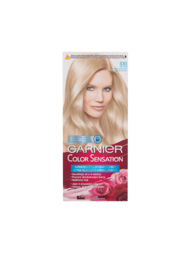 Garnier Color Sensation Боя за коса за жени 40 ml Нюанс S10 Silver Blonde увредена кутия