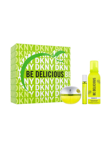 DKNY DKNY Be Delicious Подаръчен комплект EDP 100 ml + EDP 15 ml + душ пяна 150 ml