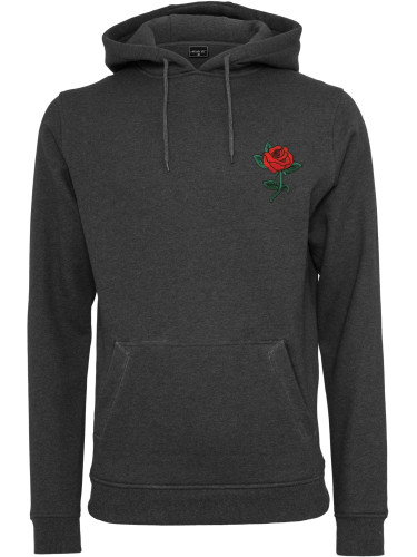 Men's Rose Hoody Sweatshirt - Grey
