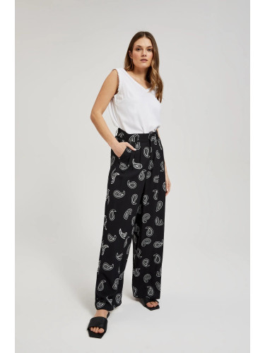 Women's summer trousers MOODO - black