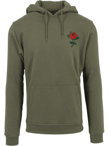 Men's Rose Hoody Olive Sweatshirt
