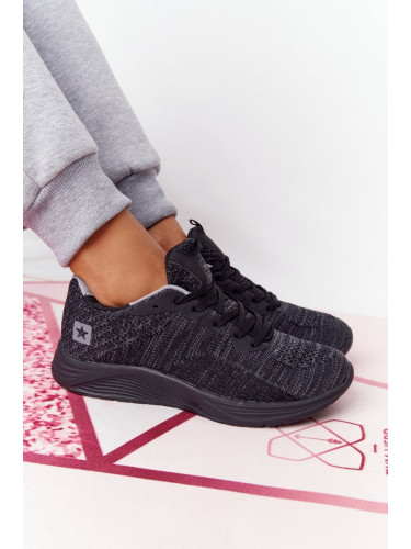 EVENTO Дамски спортни обувки комфортна пяна черна за дълги разстояния