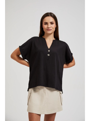 Marisse Women's Blouse L-Ts-4414 Black