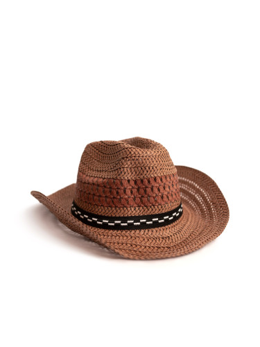 Art Of Polo Unisex's Hat cz20158-6 Light Brown/Brown