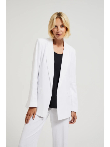 Women's linen jacket MOODO - white