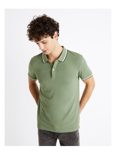 Green Men's Polo Shirt Celio Decolrayeb