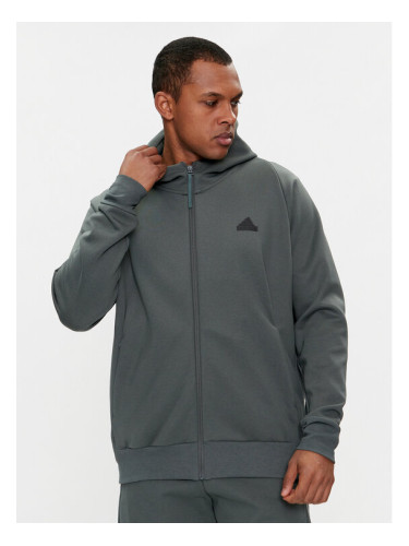 adidas Суитшърт Z.N.E. Winterized IR5240 Зелен Relaxed Fit