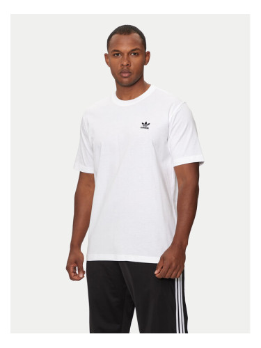 adidas Тишърт Trefoil Essentials IR9691 Бял Regular Fit
