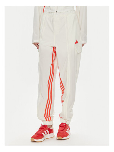 adidas Долнище анцуг Dance All-Gender Versatile IS0904 Бял Loose Fit