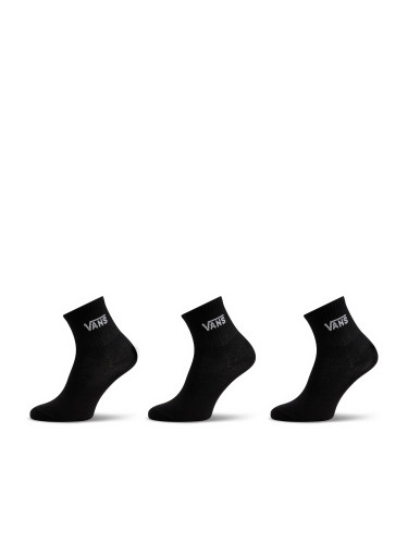 Комплект 3 чифта дълги чорапи дамски Vans Classic Half Crew Sock VN00073EBLK1 Черен
