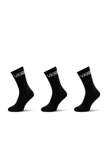 Комплект 3 чифта дълги чорапи мъжки Vans Classic Crew VN000F0XBLK1 Черен