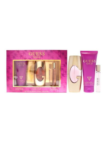 Guess Gold Дамски Комплект - EdP 75 ml + боди лосион 200 ml + EdP 15 ml