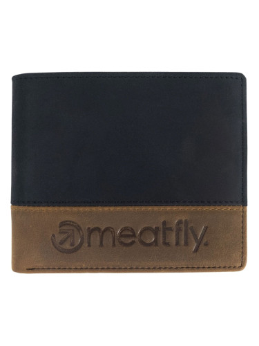 Meatfly Eddie Premium Leather Black/Oak Портфейл