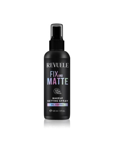 Revuele Makeup Setting Spray Fix And Matte матиращ и фиксиращ спрей върху фон дьо тен 120 мл.