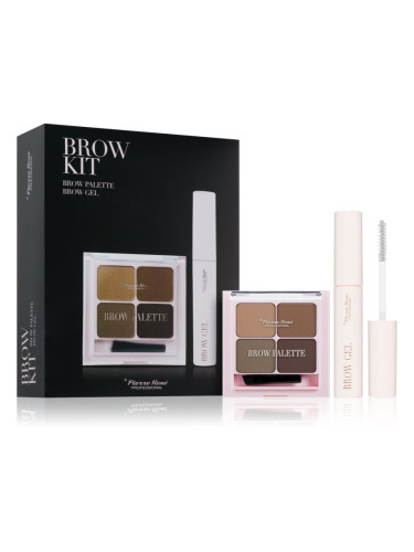 Pierre René Professional Brow Kit подаръчен комплект за вежди 2 бр.