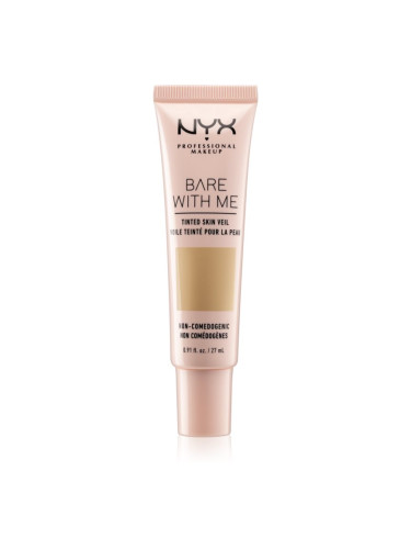 NYX Professional Makeup Bare With Me Tinted Skin Veil лек фон дьо тен цвят 02 Vanilla Nude 27 мл.