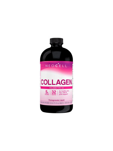 Neocell течен колаген с вкус на нар за красива кожа и коса 4000 mg 473 ml.