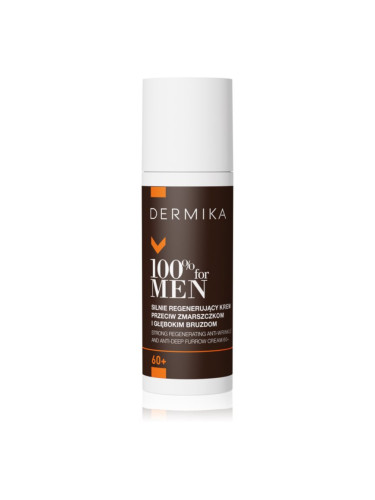 Dermika 100% for Men регенериращ крем против бръчки за мъже 60+ 50 мл.