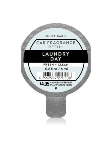 Bath & Body Works Laundry Day aроматизатор за автомобил пълнител 6 мл.