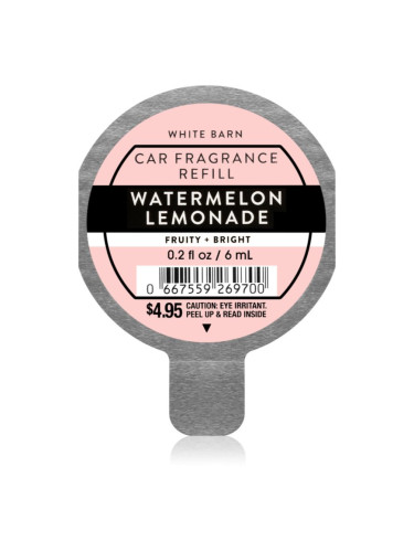 Bath & Body Works Watermelon Lemonade aроматизатор за автомобил 6 мл.
