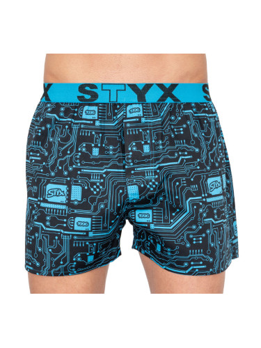 Men's briefs Styx art sports rubber printed circuit board