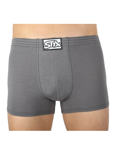 Men's boxers Styx classic rubber dark gray