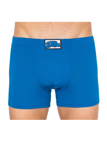 Men's boxers Styx long classic elastic blue