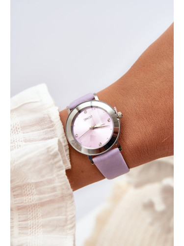 Women's watch with purple strap Ernest