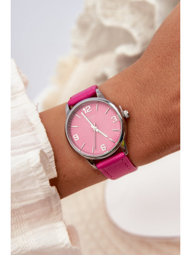Women's watch on an eco leather strap Fuchsia Ernest