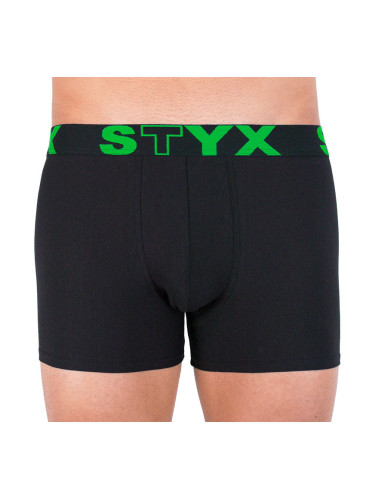 Men's boxers Styx long sports rubber black