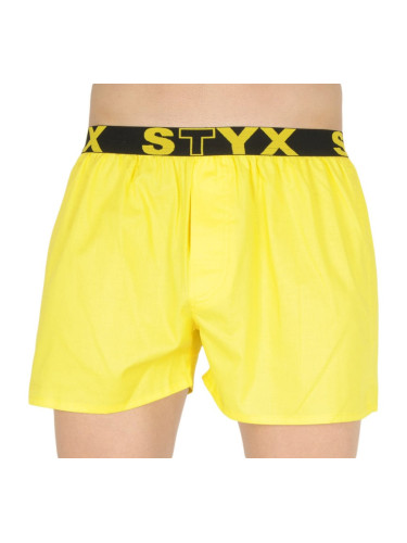 Men's briefs Styx sports rubber yellow