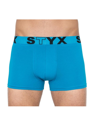 Men's boxers Styx sports rubber light blue